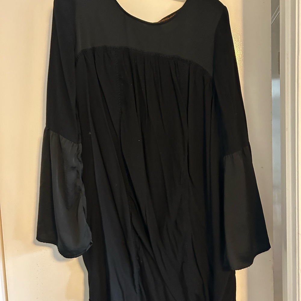 Knox Rose Elegant Black Baby Doll Dress